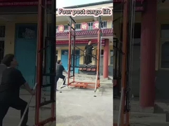 رف مزدوج الصخرة السلع الهيدروليكية مستودع البضائع رف مزدوج دليل السكة الحديد 7m