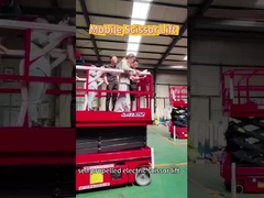 رفع مقص ذاتية الدفع 6m 8m 10m12m 320kg 450kg منصة العمل الجوي للبناء