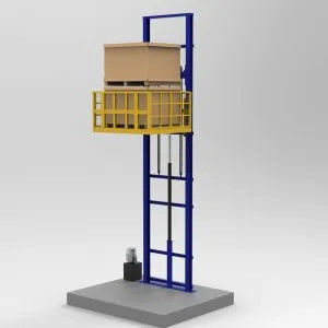 شراء 1000 كيلوغرام حمولة هيدروليكي صعود الشحن الرأسي 3m صعود البضائع للمستودع online manufacture