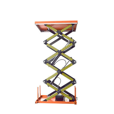 شراء 2000kg رفع مقص مزدوج حتى 4m رفع مقص هيدروليكي ثابت online manufacture
