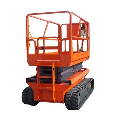 شراء 200kg 4m-6m الزاحف مقص رفع منصة رفع هيدروليكية ذاتية الدفع online manufacture