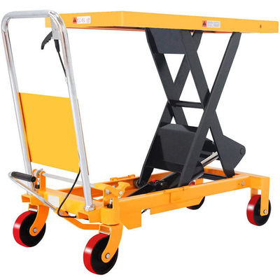 شراء اليد الهيدروليكية منصة رفع 1.3m ارتفاع رفع عربة 500kg online manufacture