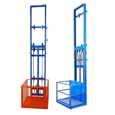 شراء 500 كيلوغرام إرفع السلع الهيدروليكية مزدوجة الصعود 6 أمتار مصعد الشحن الخارجي online manufacture