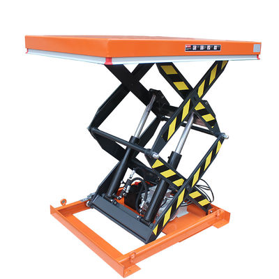 شراء 2m-5m منصة رفع مقص ثابتة 1000KG طاولة رفع مقص مزدوجة online manufacture