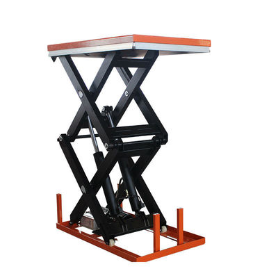 شراء 3.5m 1000kg طاولة رفع مقص ثابتة طاولة رفع مقص مزدوجة هيدروليكية online manufacture