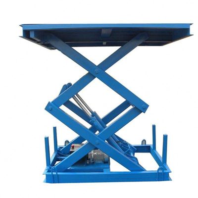 شراء 2000كغ طاولة رفع مقص صغيرة طاولة عمل رفع مقص 2M 2T online manufacture