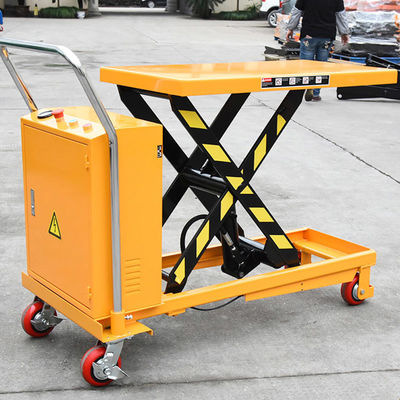شراء 300kg-1000kg عربة رفع مقص واحدة 1.7m طاولة عربة هيدروليكية كهربائية online manufacture