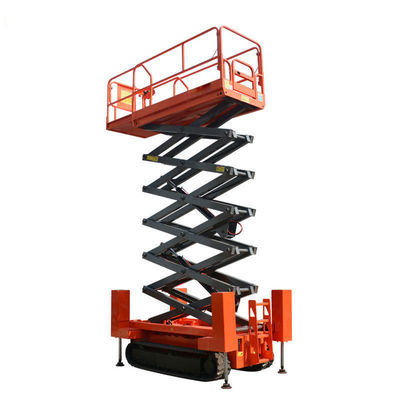شراء 8m 10m الزاحف ذاتية الدفع مقص رفع العمل الجوي مقص نوع الهيدروليكي رفع online manufacture