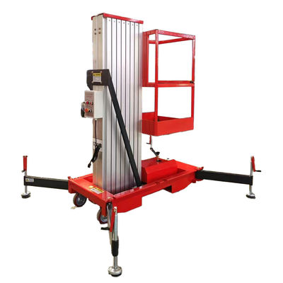شراء 8m 10m 12m واحد الصخر سبيكة الألومنيوم الهيدروليكي لرفع منصة العمل الجوية online manufacture