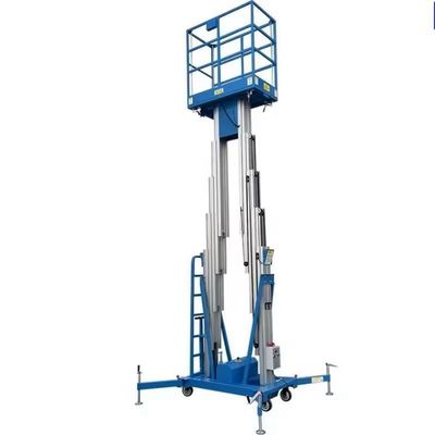 شراء رفعات الألومنيوم مزدوجة الصعود 14m منصة رفع هيدروليكية من سبائك الألومنيوم online manufacture
