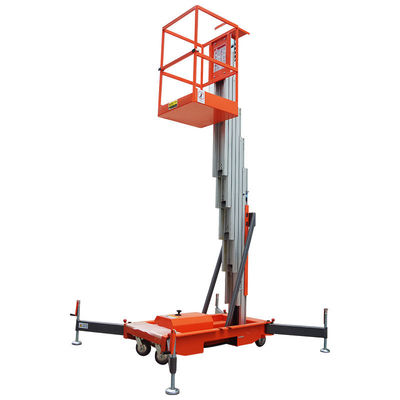 شراء الطاولة الكهربائية الألومنيوم واحد الصخرة رفع 9m 150kg منصة رفع العمل الجوي online manufacture