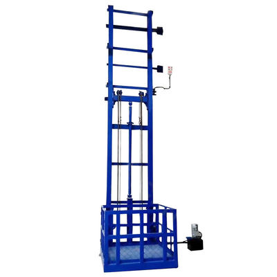 شراء 1 طن هيدروليكي واحد الدليل المصعد السكك الحديدية للشحن للمستودع online manufacture