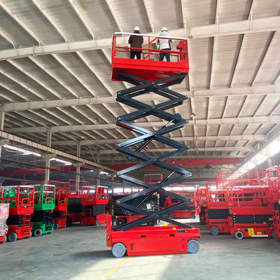 شراء 230kg 450kg المقص ذاتية الدفع رفعات الكهربائية العمل الجوي منصة رفع online manufacture