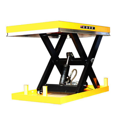 شراء 1m الحمل 1000kg طاولة رفع صغيرة هيدروليكية ثابتة مقص طاولات رفع online manufacture