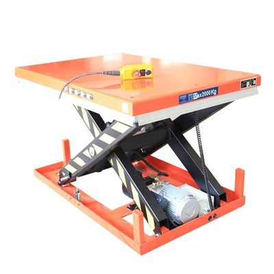 شراء 2 طن طاولة رفع صغيرة منصة رفع مقص هيدروليكية للمستودع online manufacture
