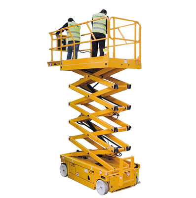 شراء أجهزة رفع مقص ذاتية الدفع 12m 320kg منصة عمل جوية online manufacture