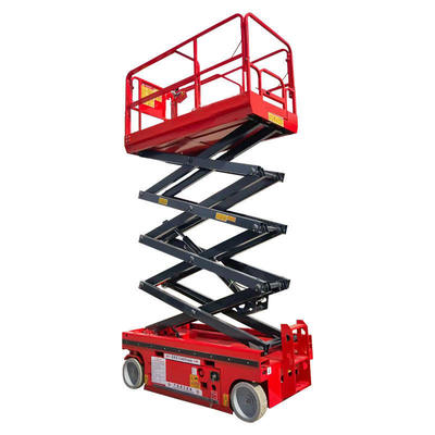 شراء 8m 10m 12m Hydraulic Mobile Scissor Lift Platform With 450kg Load Capacity تصنيع عبر الإنترنت