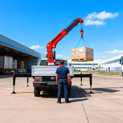 شراء 4 طن شاحنة صغيرة قابلة للطي رافعة مثبتة للشاحنة المصغرة تصنيع عبر الإنترنت