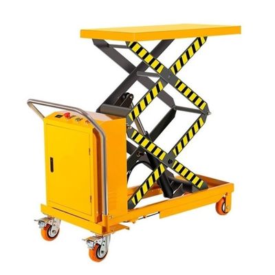 1.5m عربة رفع مقص متنقلة 1000 كجم عربة رفع منصة