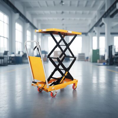 منصة الرفع اليدوية 500 كجم مركبة رفع البضائع الصغيرة المتنقلة